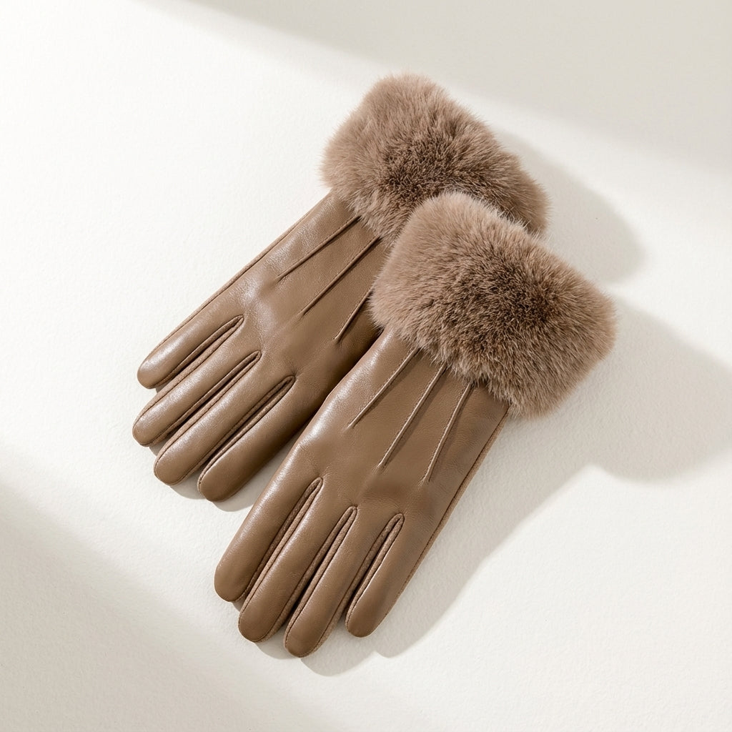Avelina Faux Fur Gloves