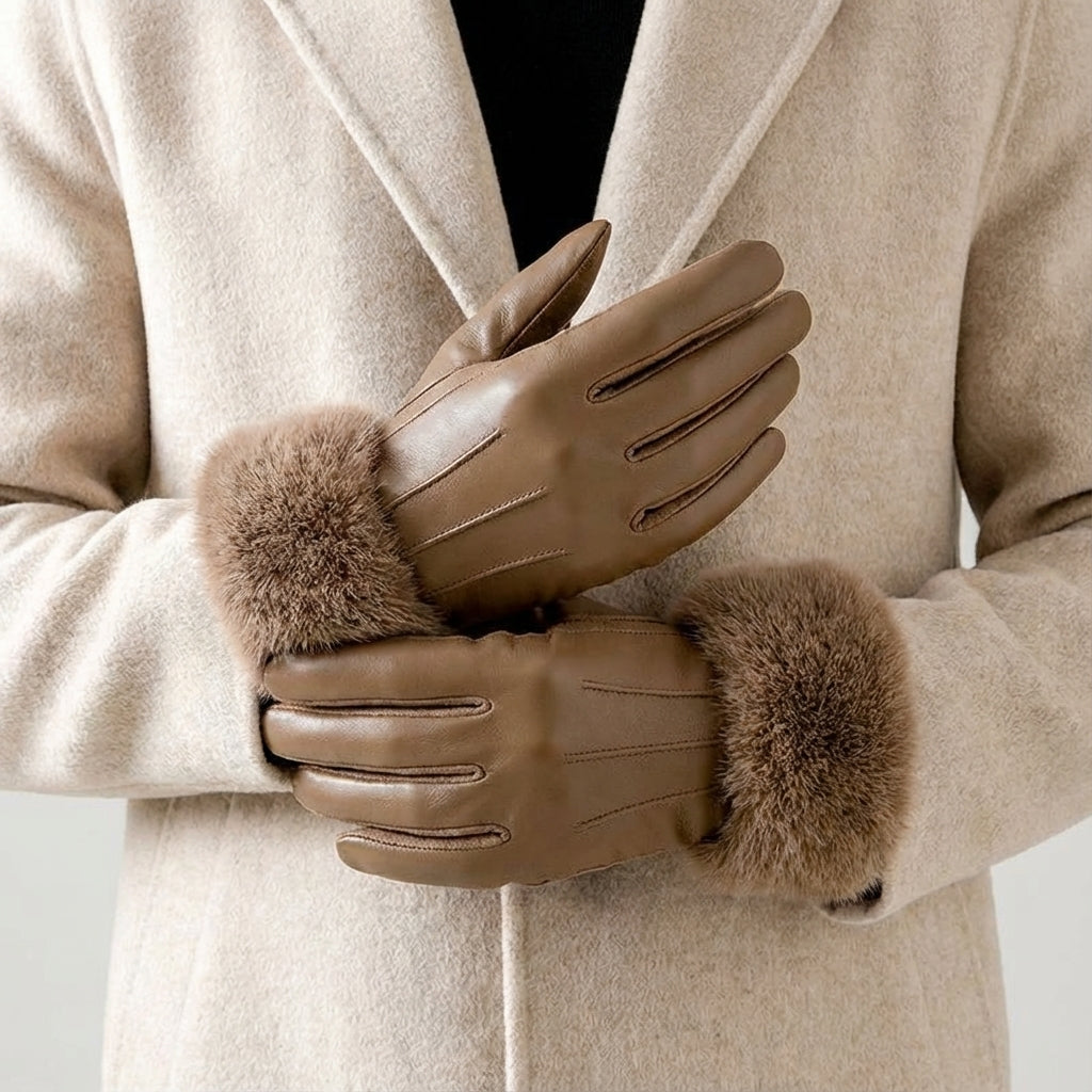 Avelina Faux Fur Gloves