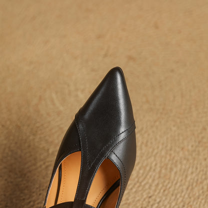 Leona Genuine Leather Heels
