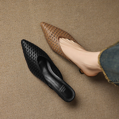Vinci Leather Heels