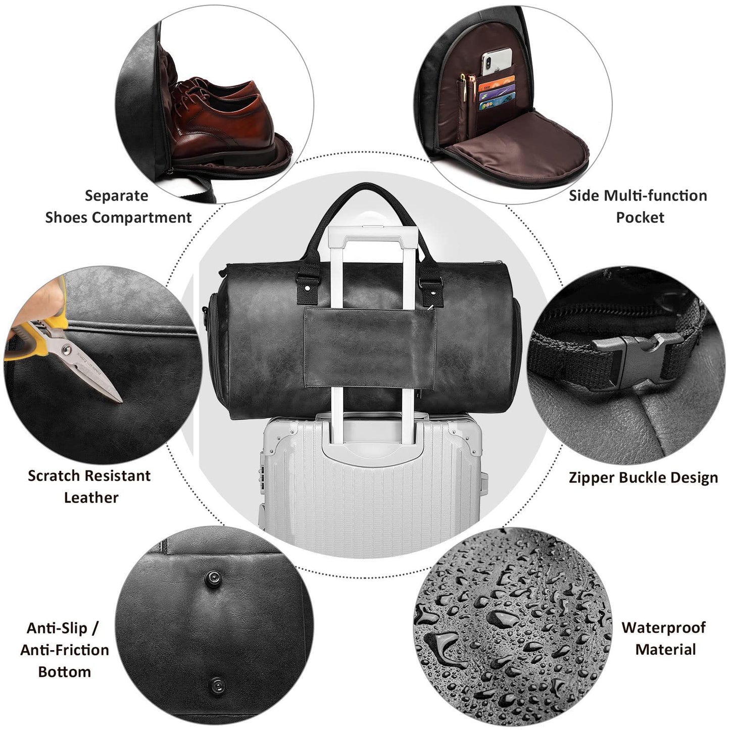 Imperio™ - Mens Leather Duffel Bag