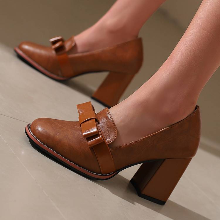 Serenya Leather Heels