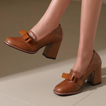 Serenya Leather Heels