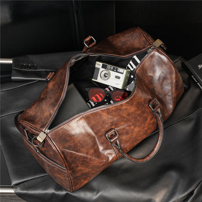 Aurex™ - Men Leather Duffel Bag