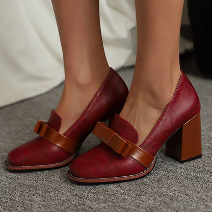 Serenya Leather Heels