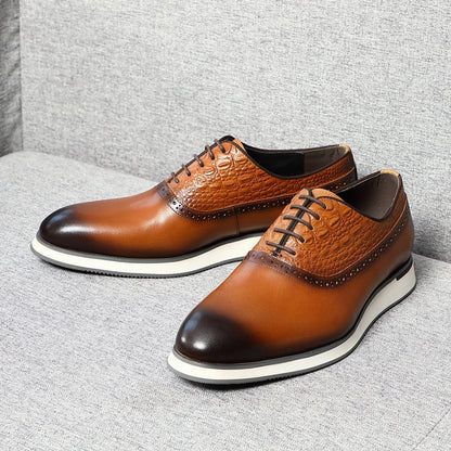 Crestwood Genuine Leather Oxfords