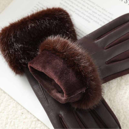 Avelina Faux Fur Gloves
