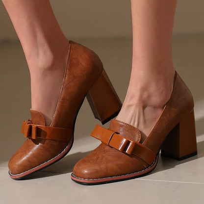 Serenya Leather Heels