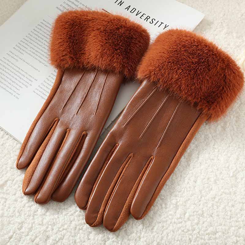 Avelina Faux Fur Gloves