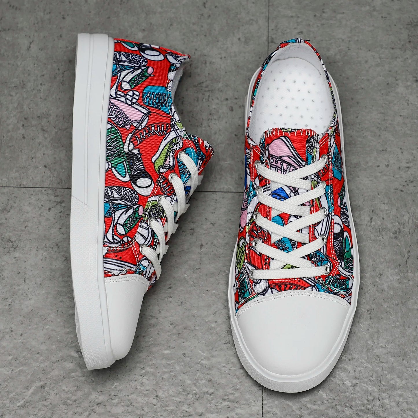 Doodle Mesh Sneakers