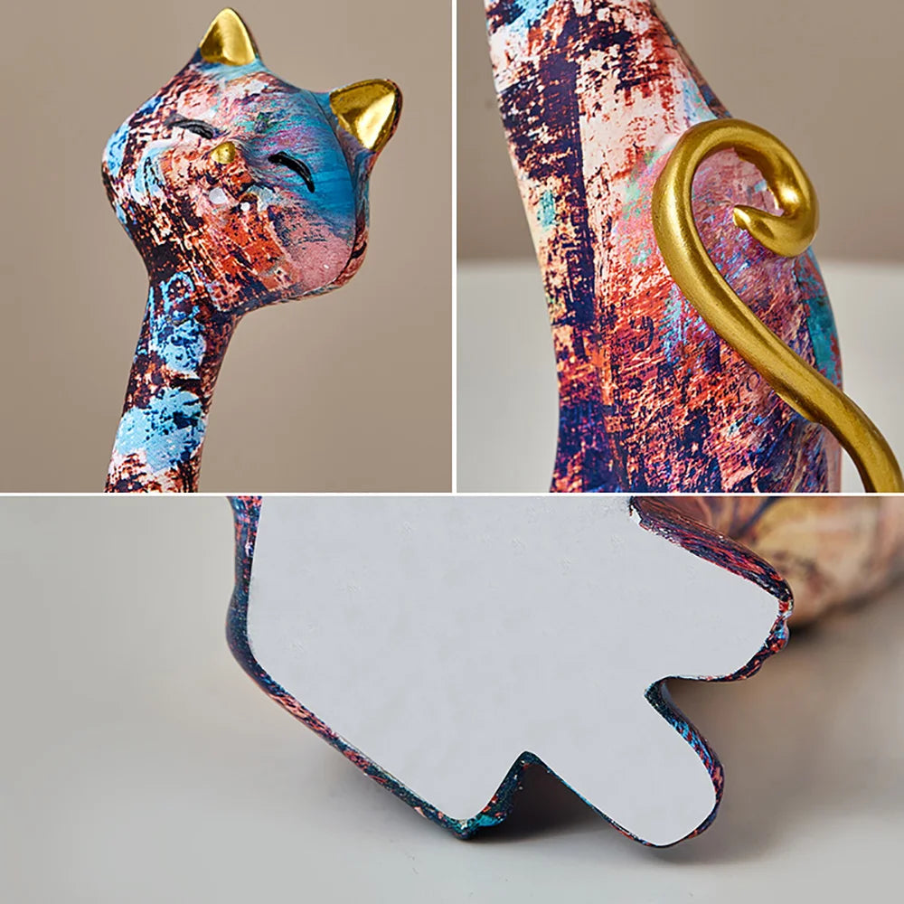 Artista Cat Sculpture Pair