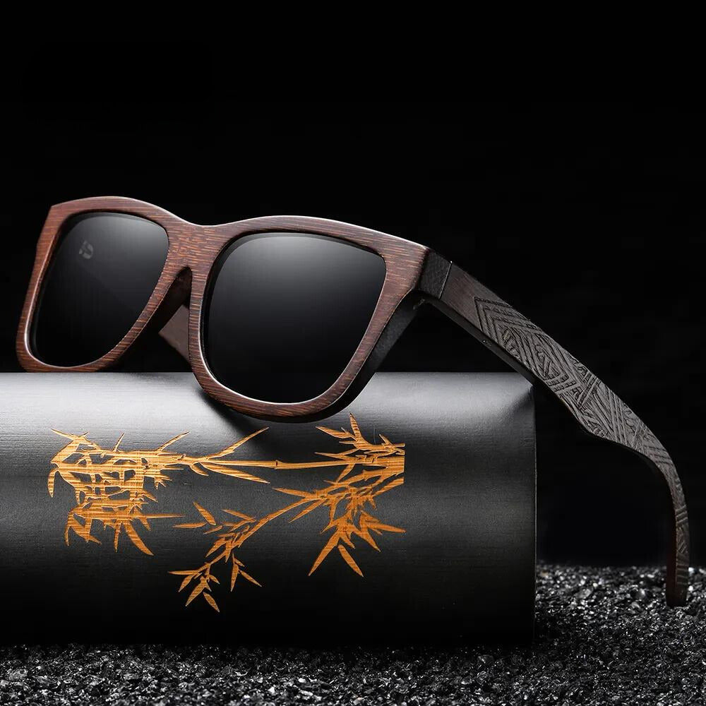 Natural Bamboo Polarized Shades