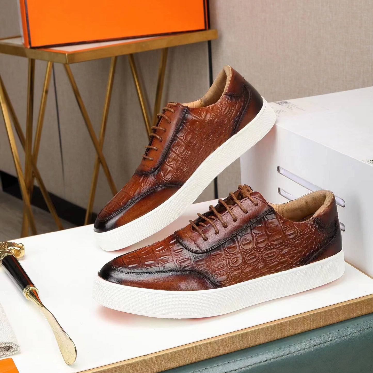 Bellagio Casual Leather Sneakers