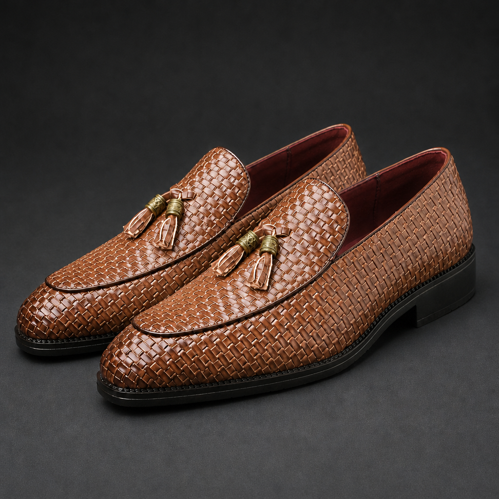 Callum Leather Loafers — Brown