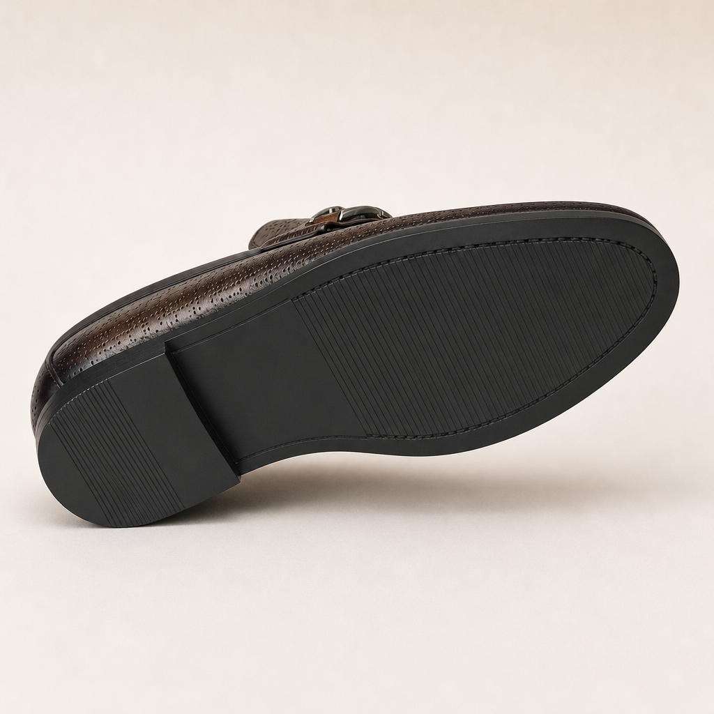 Calder Men's Perforated Loafers in Blue