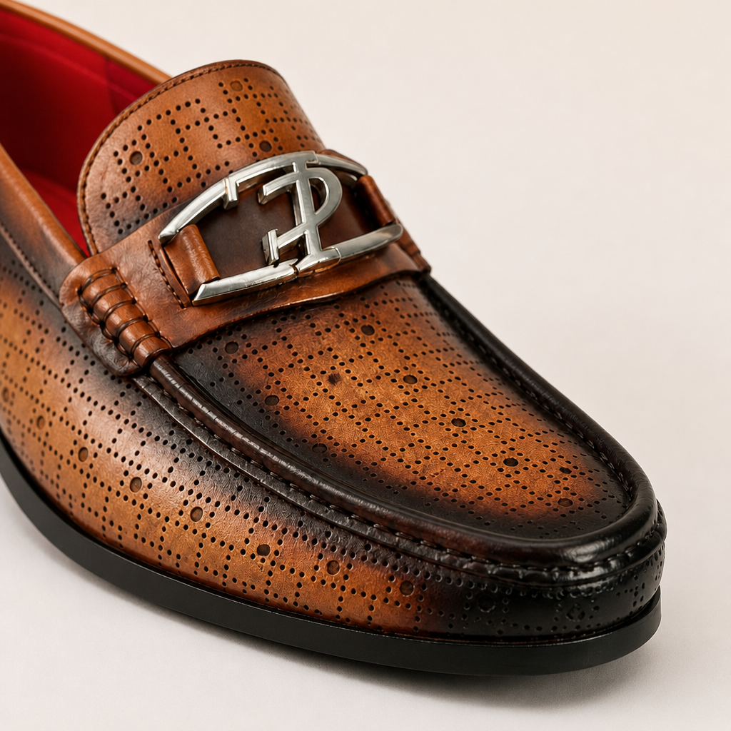 Eldon Men's Gradient Loafers in Black