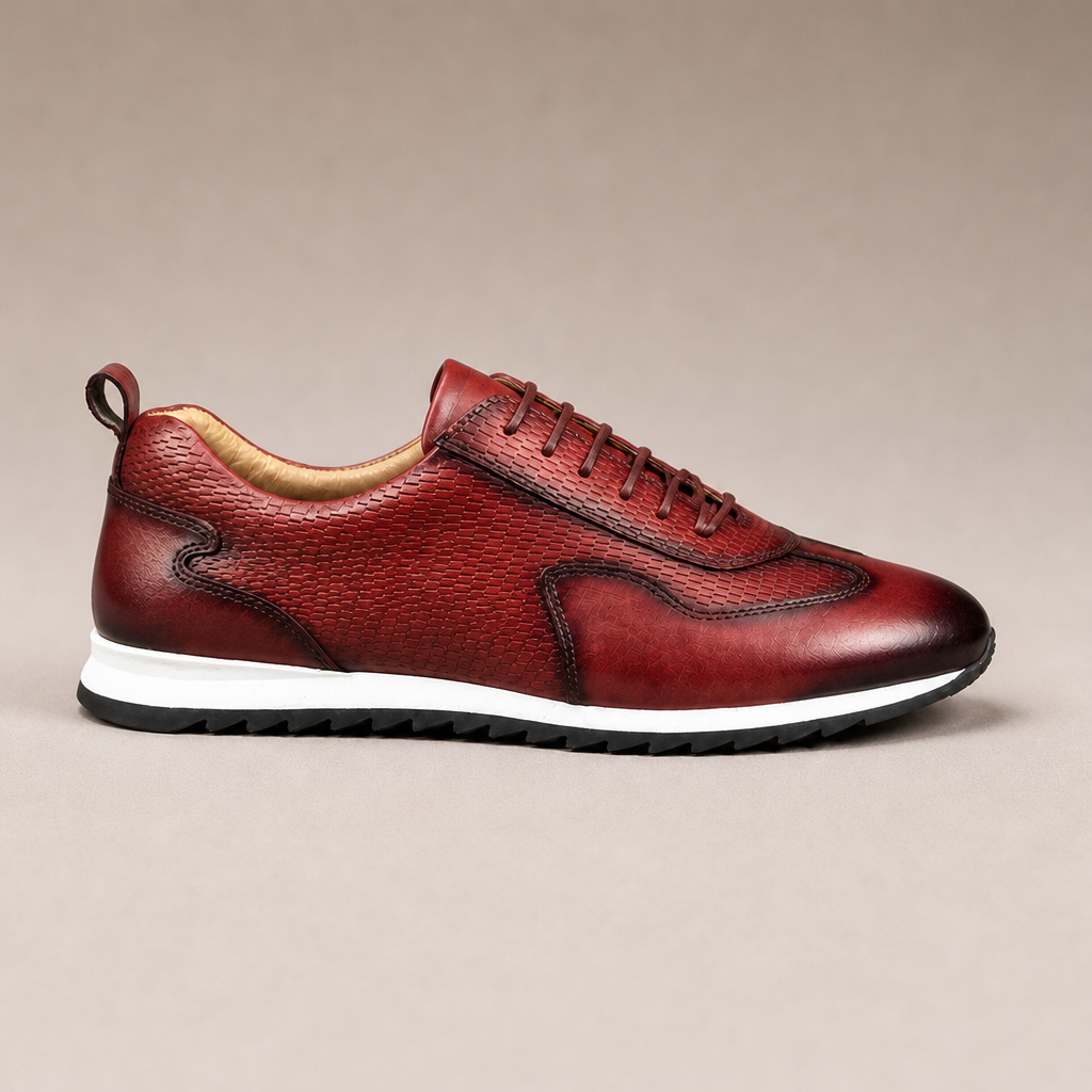 Eamon Men's Genuine Leather Oxfords in Slate Gray