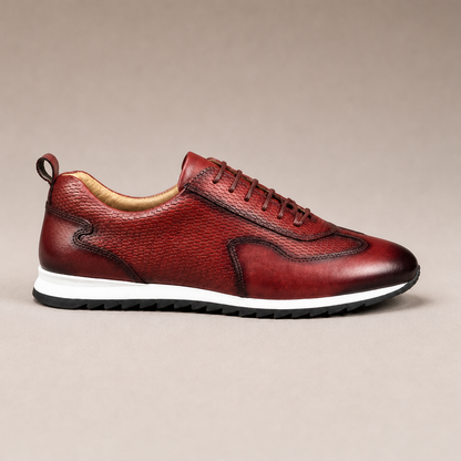 Eamon Men's Genuine Leather Oxfords in Slate Gray