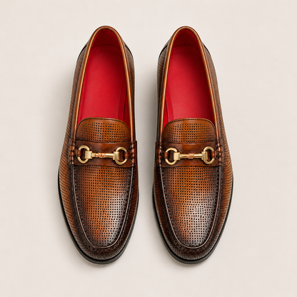 Hawthorne Cowhide Loafers — Light Brown