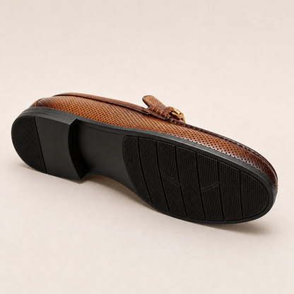 Hawthorne Cowhide Loafers — Light Brown