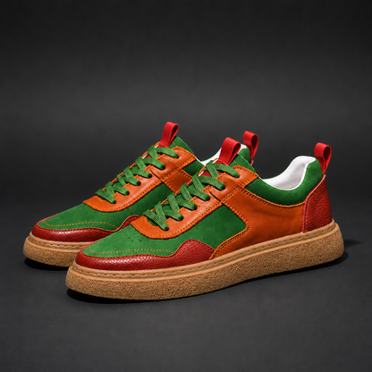 Kendrick Men's Leather Sneakers in Ember Grove