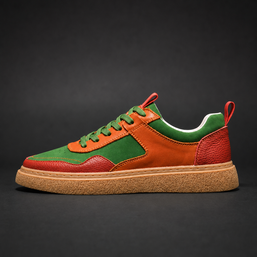 Kendrick Men's Leather Sneakers in Black
