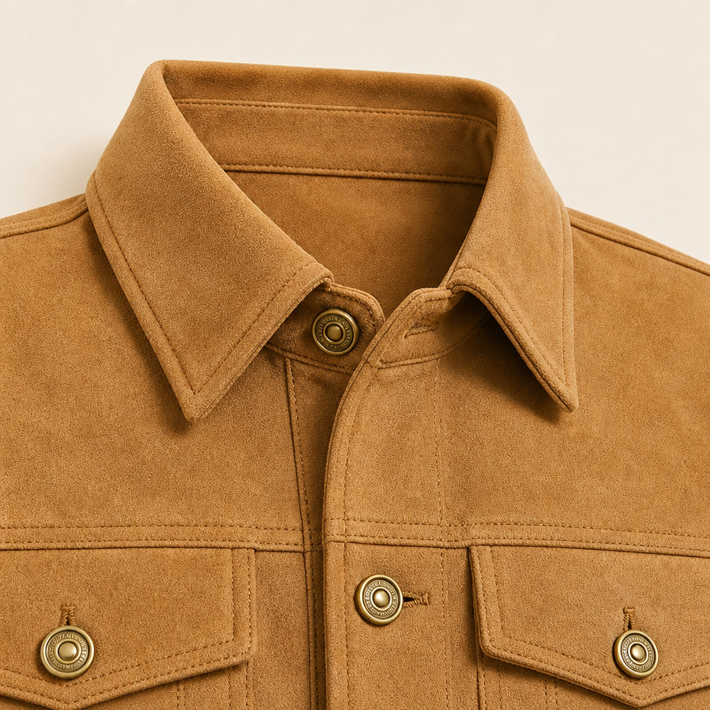 Black slim-fit men's jacket front view
