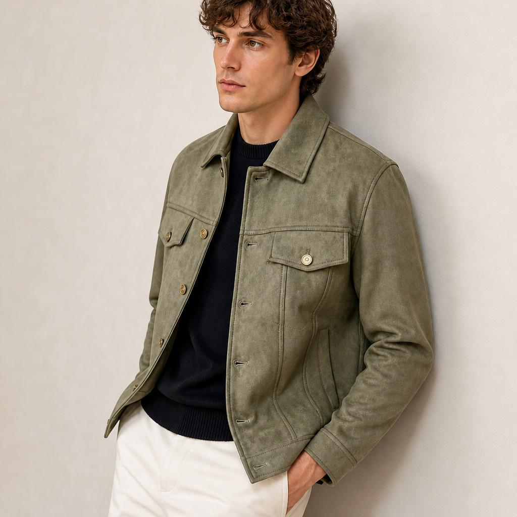Marlow Suede Jacket — Green