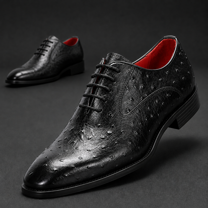 Brown retro leather shoes, slip-resistant sole