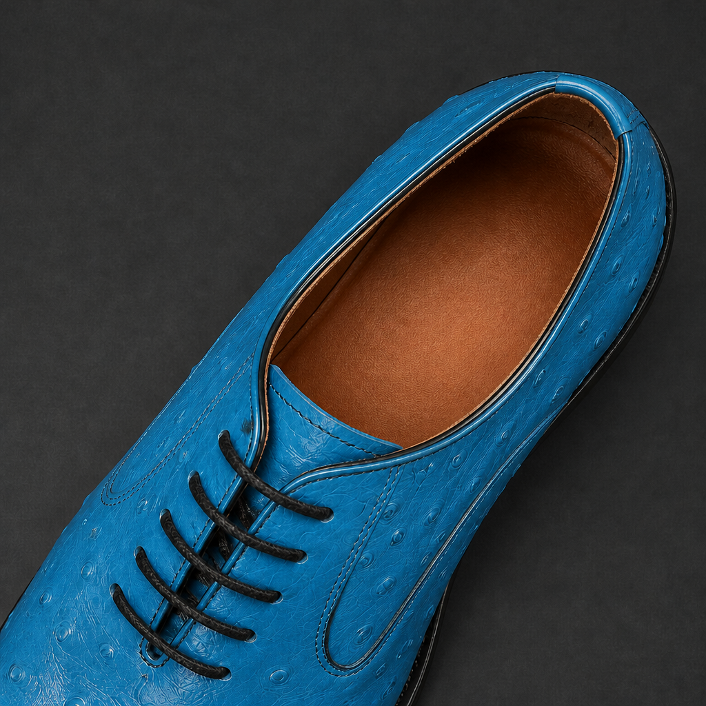 Off-White ostrich leather business shoes