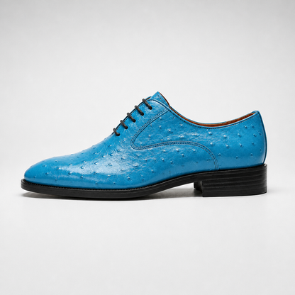 Red genuine leather shoes, low heel